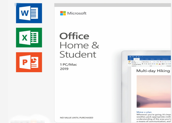 เวอร์ชันดาวน์โหลดดิจิทัล Microsoft Office Home And Student 2019 1pcs สำหรับ PC