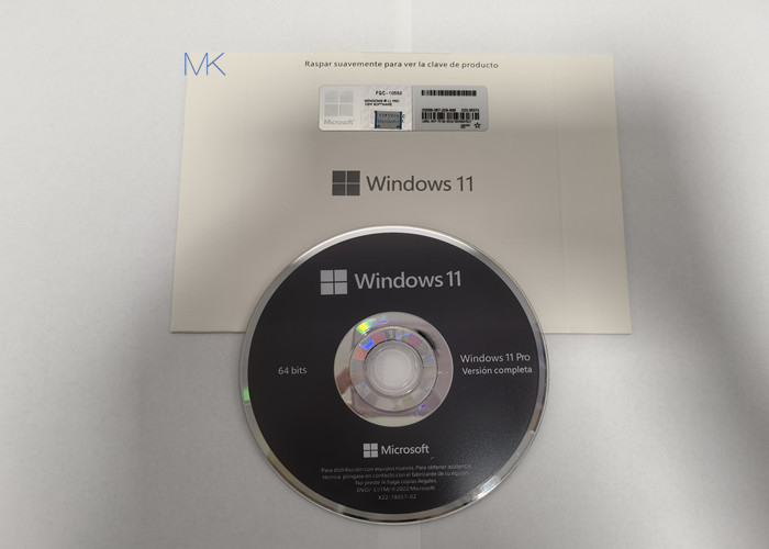 เวอร์ชัน 22H2 Microsoft Windows 11 Professional Dvd Full Package พร้อมข้อมูลการติดตั้งภาษาสเปน