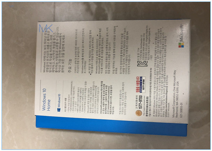 หน้าแรก Microsoft Windows 10 ระบบปฏิบัติการ 32-BIT / 64-BIT ซองเกาหลี Rs New Retail Full Box Online
