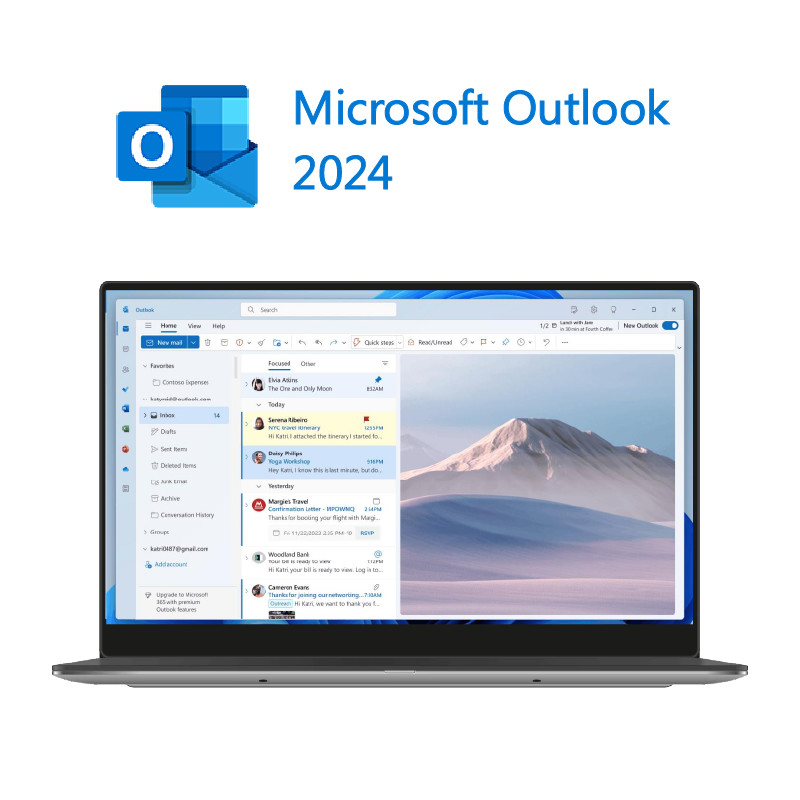 พลาตฟอร์ม Windows/Mac Microsoft Office 2024 บ้านและธุรกิจ ด้วยผลงานที่ขยาย