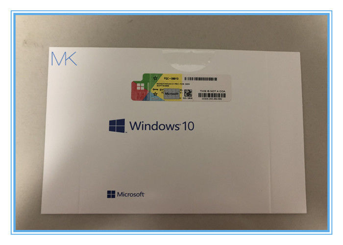RAM 2GB 10 Pro Retail Box ภาษาอิตาลี Windows 10 Pro 64 Bit Retail