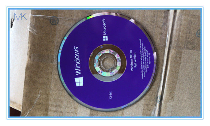 MS Windows 10 Pro OEM Key 32 บิตแพลตฟอร์มแผ่นพีซีที่มีรหัสรักษาความปลอดภัย