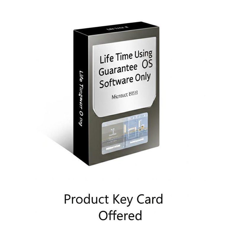 Life Time Using Guarantee for Computer OS Software Only Product Key Card Offered