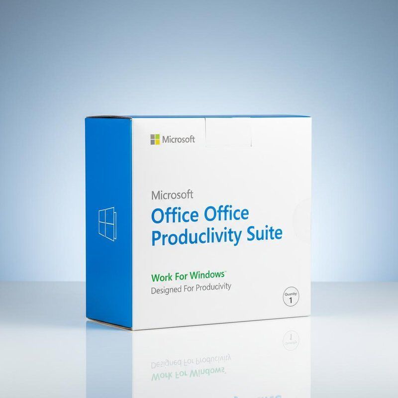 Office Software Suites Microsoft Windows Software Package จํานวน 1 ผลิตภัณฑ์ งานสําหรับ Windows ออกแบบเพื่อการผลิต