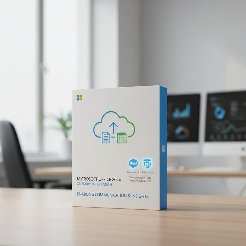 การบูรณาการ OneDrive Microsoft Office 2024 บริการเครื่องมือสื่อสาร Skype และเครื่องมือวิเคราะห์ข้อมูล Power BI ทําให้การสื่อสาร