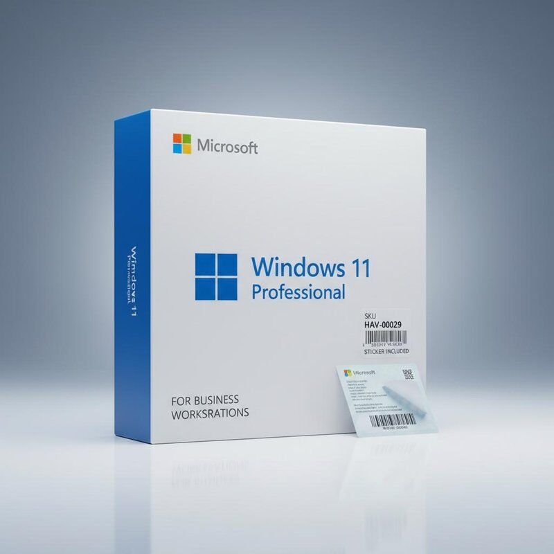 จัดแสดง 800x600 Microsoft Windows 11 Professional Sku HAV-00029 สติ๊กเกอร์รวมซอฟต์แวร์โซลูชั่นสําหรับสถานีทํางานธุรกิจ