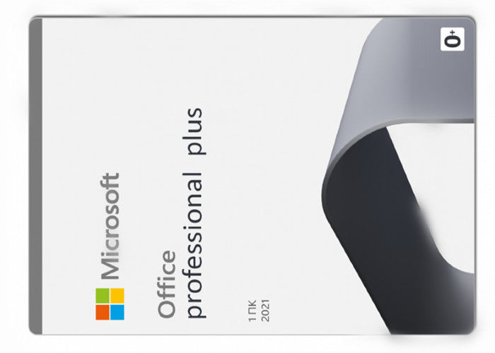 1.6GHz Microsoft Office 2021 Professional Plus 1 สิทธิ์การใช้งานคีย์กล่องขายปลีกสำหรับพีซี Mac